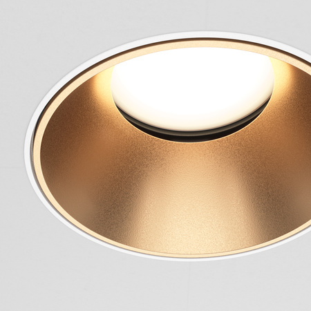 Downlight White and matte gold Share Maytoni DL051-U-2WMG