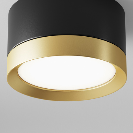 Lampa sufitowa Black with gold Hoop Maytoni C086CL-GX53-SRD-BG