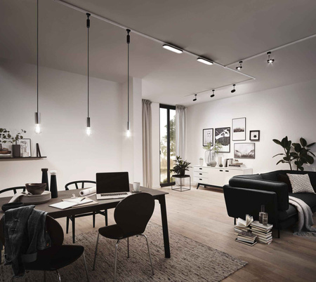 Szynoprzewód URail system 0,5m 230V biały RAL9003 / metal PAULMANN PL95638