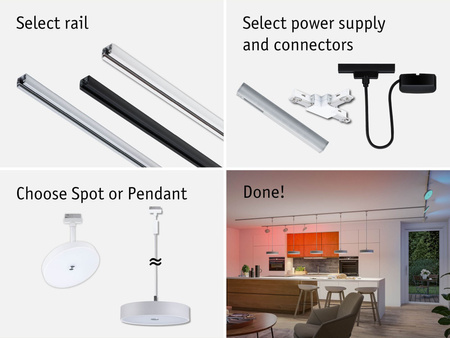 URail ZB Pendel Hildor RGBW 10W Signws m PAULMANN PL95680