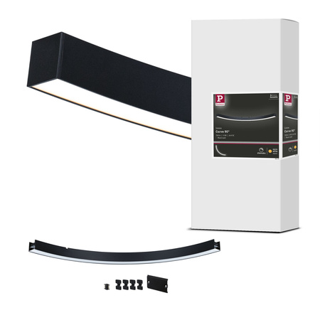 Oprawa liniowa systemu LINION LED 13W 90st. 3000K IP20 24V czarny RAL 9004 / aluminium PAULMANN PL98172