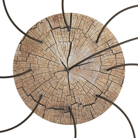 Duża okrągła podsufitka maskownica sufitowa XXL Rose-One, średnica 400 mm, 9 otworów i 4 otwory boczne - PROMOCJA Creative cables BKROR409EF-PROMO-KROR409EF304