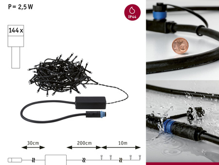 Outd P+S Yuna 10m 3000K IP44 PAULMANN PL94641
