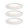 Oprawa do  wbudowania CYMBAL COIN LED DIM zestaw 3x6.7W 430lm 2700K IP44 230V biały matowy PAULMANN PL93415