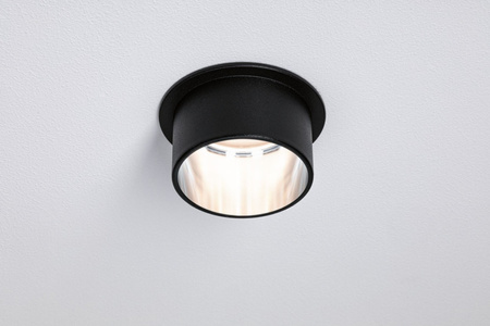 Oprawa do wbudowania GIL COIN LED 3-STEP DIM 6W 470lm 2700K IP44 230V czarny matowy/ szczotkowane żelazo