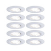 Zestaw opraw do wbudowania CALLA LED DIM 10X5.2W 460lm okrągła wychylna 4000K IP65 230V biały matowy PAULMANN PL99924