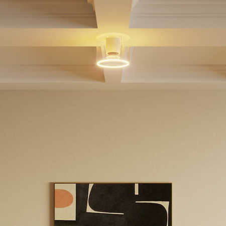 Kinkiet z mini przezroczystą żarówką Ghost Creative cables BIP44-E27-1-L4-IP44-E27-1-B-L4