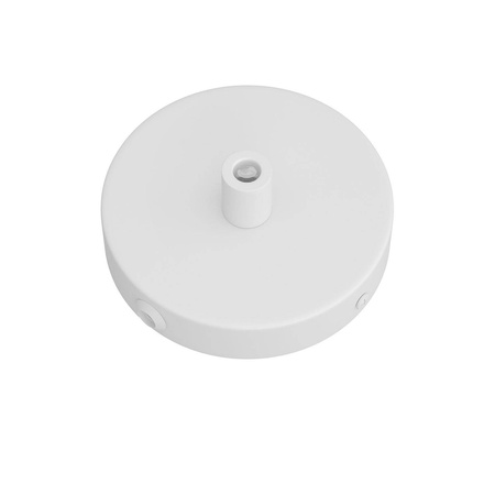 Okrągła metalowa podsufitka maskownica sufitowa Mini 1 otwór centralny i 2 otwory boczne Creative cables BKRM83FC2L-KRM83FC2LVBOTERM