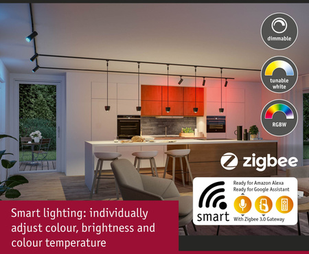 URail ZB Pendel Tyros RGBW 4,5W Sz m PAULMANN PL95684