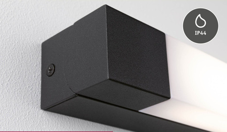 Oprawa ścienna nad lustro QUASAR LED 11,2W 3000K 900lm 700mm IP44 230V czarny / metal