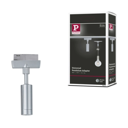 Adapter uniwersalny URail do lampy wiszącej max. 50W 230V czarny mat / metal / tworzywo sztuczne