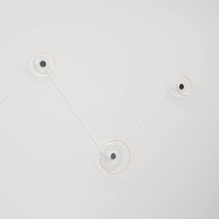 Lampa ścienna Spostaluce z 3 żarówkami Ghost Creative cables K3PL27L2FL83-L-K3PL27L2FL83VBORC01-L