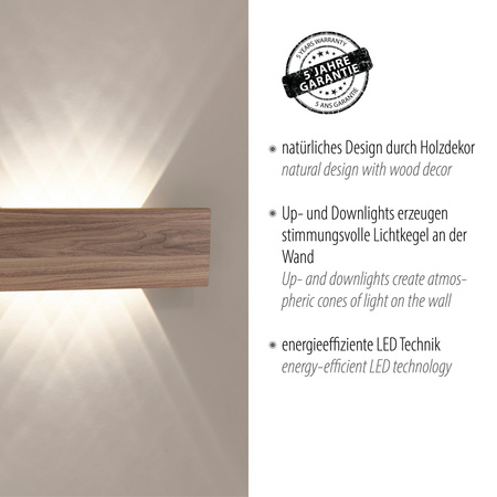 Kinkiet Drewno PALMA 003902-032298 Newgarden