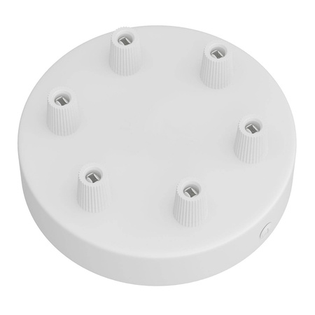 Okrągła podsufitka maskownica metalowa 6 otworów Creative cables BKRM126F-KRM126FVBO