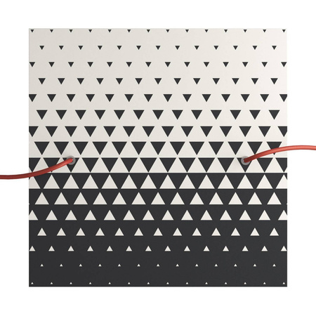 Kwadratowa podsufitka maskownica sufitowa XXL Rose-One, 400 mm, 2 otwory i 4 otwory boczne- PROMOCJA Creative cables BKROQ402F-PROMO-KROQ402F205