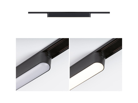 Oprawa na szynoprzewód JORIN LED 10W 1250lm IP20 3000K 48V DC czarny matowy / aluminium PAULMANN PL95728