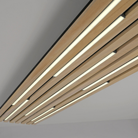 Lampa Sufitowa Drewno Q-AKUSTIK 003902-031080 Newgarden