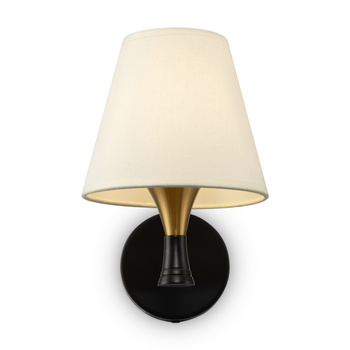 Kinkiet Black and brass Perfetto Maytoni MOD127WL-01BBS