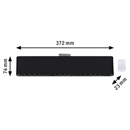 Oprawa na szynoprzewód URail ZELOS LED 3-STEP DIM 10W 1050lm IP20 3000K 230V czarny matowy / aluminium PAULMANN PL95715