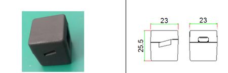 IN/WEJSCIE + OUT/ZAŚLEPKA do Neonflex ULLS51 Chroma 9680224 system minusplus 24v 