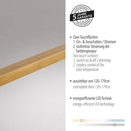 Lampa Wisząca Matowy brąz ADRIANA 003902-031041 Newgarden