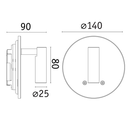 Mobile Wandl Kiora dim Ws Kst/Met PAULMANN PL71287