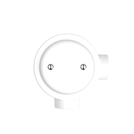 Duża okrągła podsufitka rozeta sufitowa Rose-One, średnica 200 mm, 2 otwory i 4 otwory boczne Creative cables BKROR203TF-KROR203TF105