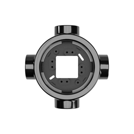 Podstawa porcelanowa do gniazdka i przełącznika / włącznika kompatybilna z Creative-Tubes - od 1 do 4 wyjść Creative cables BPBASEF-PBASE4FNER