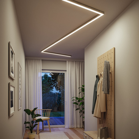 Oprawa liniowa systemu LINION LED 25,5W 1,5m 3000K IP20 24V chrom matowy / aluminium PAULMANN PL98175