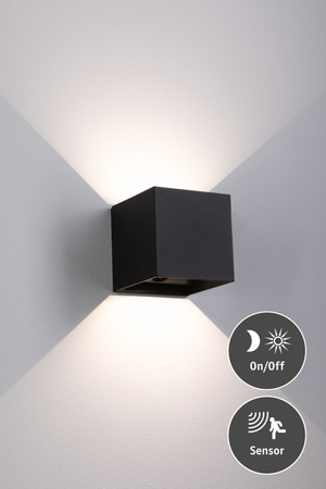 Mobile Wandl Nyara Sensor IP44 Sz Alu PAULMANN PL71282