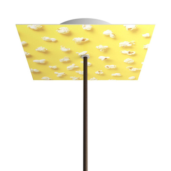 Duża okrągła podsufitka rozeta sufitowa Rose-One, średnica 200 mm, 1 otwór centralny i 4 otwory boczne  - PROMOCJA Creative cables BKROQ201F-PROMO-KROQ201F203