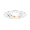 Oprawa do wbudowania NOVA LED DIM wychylna GU10 max.35W 93mm IP65 230V biały matowy / aluminium