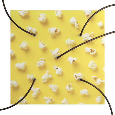 Kwadratowa podsufitka maskownica sufitowa XXL Rose-One, 400 mm, 5 otworów i 4 otwory boczne- PROMOCJA Creative cables BKROQ405PF-PROMO-KROQ405PF203