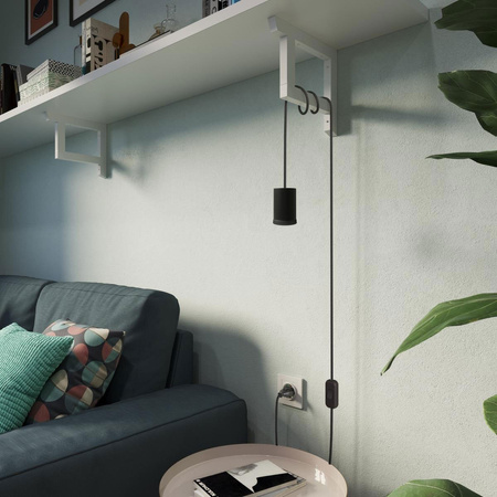 Mini reflektor GU1d0 z okablowaniem SnakeBis i dwubiegunową wtyczką Creative cables B-FINGU-16-FINGUVNEUNRM04-L