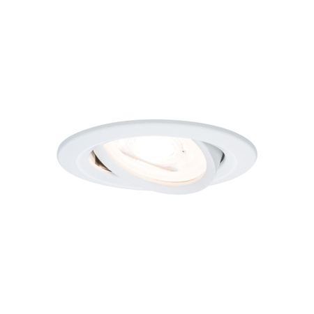 Oprawa do wbudowania NOVA LED DIM wychylna zestaw  GU10 6.5W 460lm 84mm 2700K IP23 230V biały mat PAULMANN PL93467