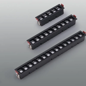 Oprawa liniowa ZANO RUCHOMY CZARNA wpuszczana LED 17cm-10W ULDL315