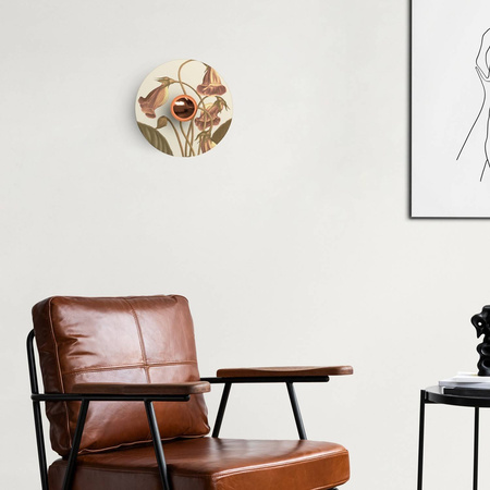 Lampa ścienna lub sufitowa z kloszem z wzorami kwiatowymi 'Blossom Haven' - Waterproof IP44 Creative cables BIP44-E27-2-BO-IP44-E27-2-N-BO01-L