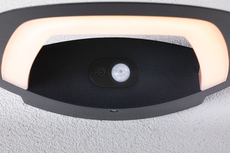 Oprawa elewacyjna AKENA LED PIR 11W 800lm 2200K IP44 230V antracyt aluminium