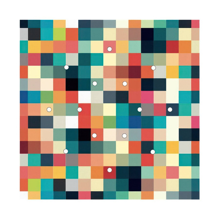 Kwadratowa podsufitka maskownica sufitowa XXL Rose-One, 400 mm, 14 otworów i 4 otwory boczne- PROMOCJA Creative cables BKROQ4014F-PROMO-KROQ4014F201