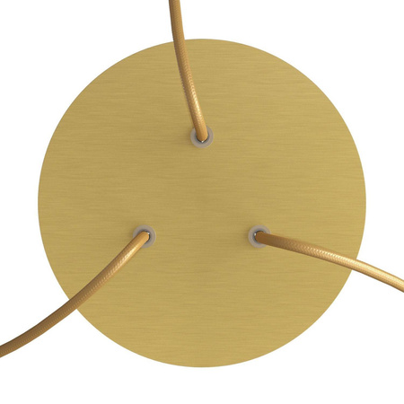 Duża okrągła podsufitka rozeta sufitowa Rose-One, średnica 200 mm, 2 otwory i 4 otwory boczne Creative cables BKROR203TF-KROR203TF107