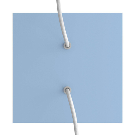 Duża kwadratowa podsufitka maskownica Rose-One, 200 mm, 2 otwory i 4 otwory boczne Creative cables BKROQ202F-KROQ202F114