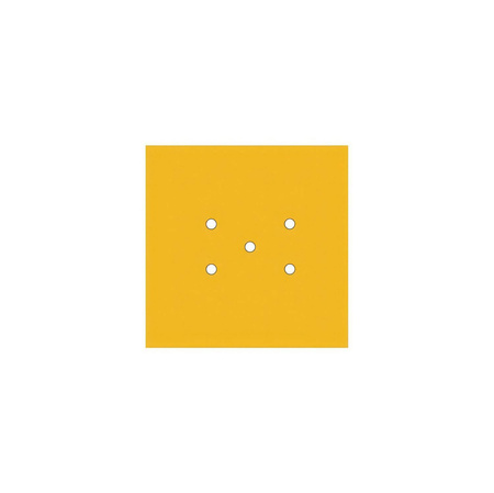 Duża kwadratowa podsufitka maskownica Rose-One, 200 mm, 5 otworów i 4 otwory boczne Creative cables BKROQ205F-KROQ205F113