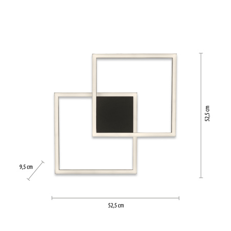Lampa Sufitowa Czarny Q-MARKO 003902-032204 Newgarden