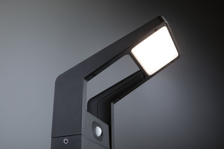 Oprawa ogrodowa JUNTEA LED PIR 11W 900lm 3000K 585mm IP44 230V antracyt / aluminium