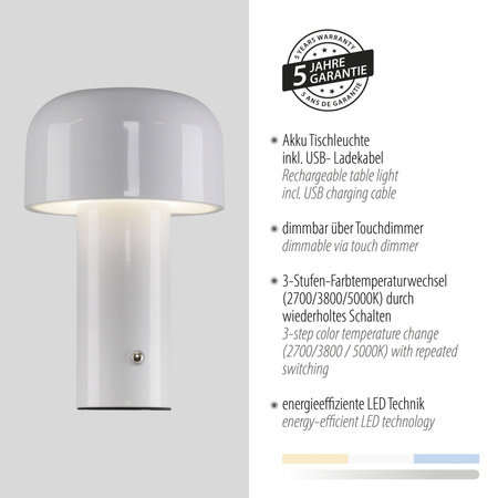 Lampa Stołowa Biały AGNES 003902-030537 Newgarden