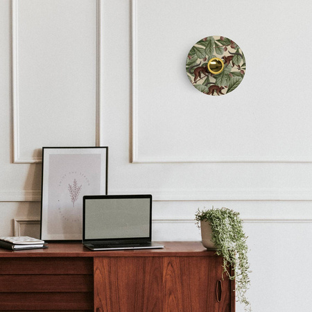 Lampa ścienna lub sufitowa z kloszem z motywami dżungli 'Wildlife Whispers' - Waterproof IP44 Creative cables BIP44-E27-2-AN-IP44-E27-2-N-AN03-L