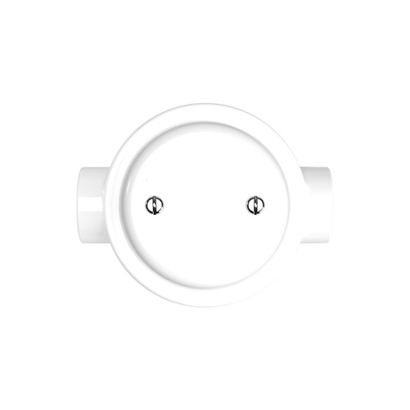 Duża okrągła podsufitka rozeta sufitowa Rose-One, średnica 200 mm, 2 otwory i 4 otwory boczne Creative cables BKROR203TF-KROR203TF107