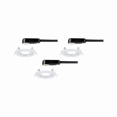 Oprawa wpuszczana max. 3xW GU10 230V ruchoma 3-częściowy zestaw bez źródła Biały PAULMANN PL93390