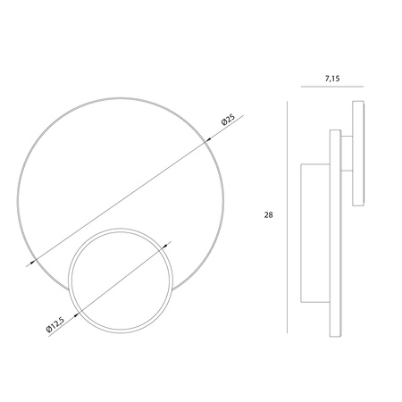Maxlight w0395 kinkiet travertino  14w