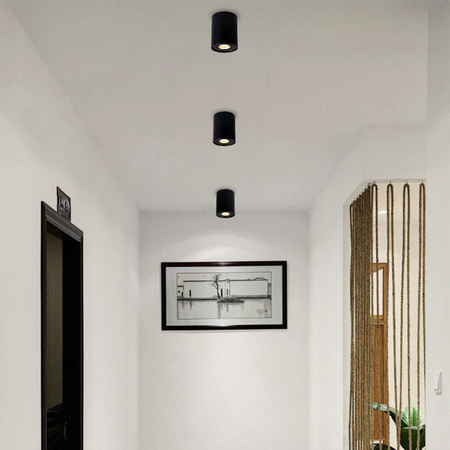 OPRAWA NATYNKOWA TUBA RUCHOMA GU10 CZARNA ULDL64 Unilight